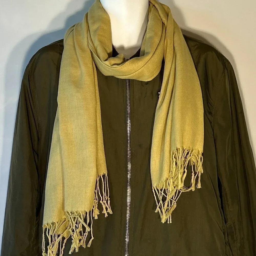 Muted Yellow Scarf or wrap 75